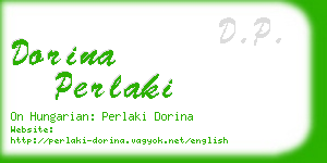 dorina perlaki business card